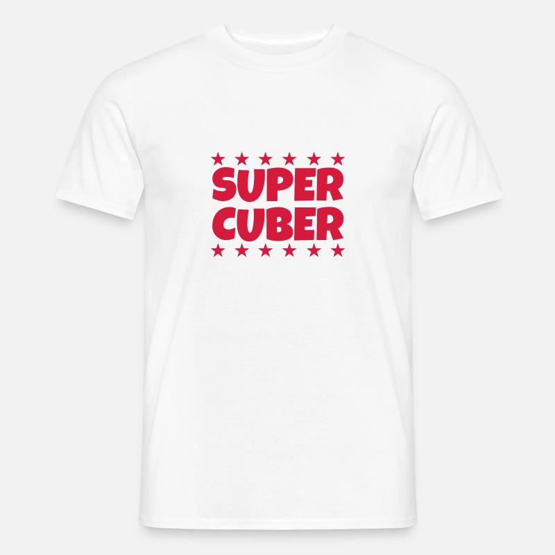 Cubing / Cube / Cuber / Speedcubing - Männer T-Shirt - Weiß