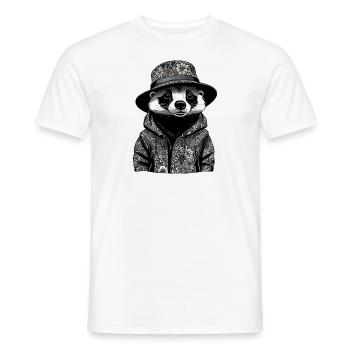 Dachs Bucket-Hat - Männer T-Shirt - Weiß - Vorne - AI Model Male 178 dark (178cm)
