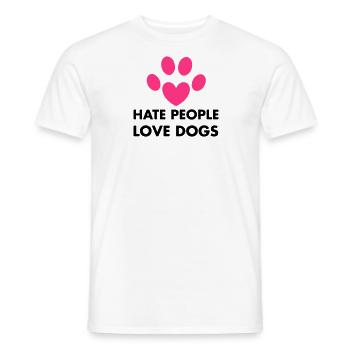 Dogs - T-shirt homme - blanc - Devant - AI Model Male 178 dark (178cm)