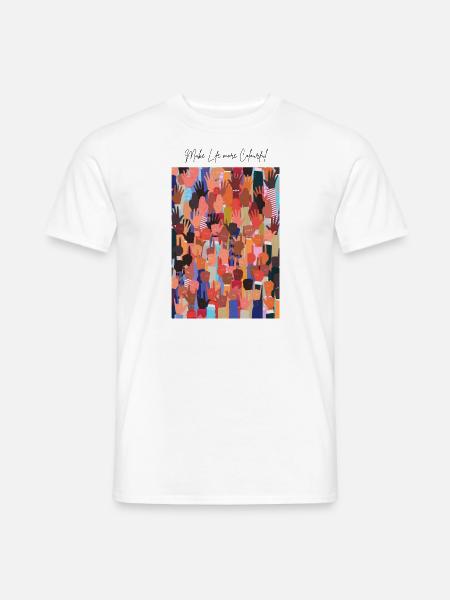 Machen Sie das Leben bunter - Männer T-Shirt - Weiß