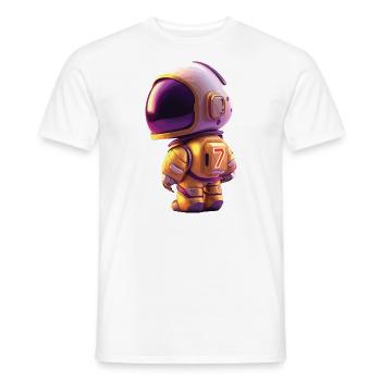 Space Kid Young Astronaut Geburtstag sieben - Männer T-Shirt - Weiß - Vorne - AI Model Male 178 dark (178cm)