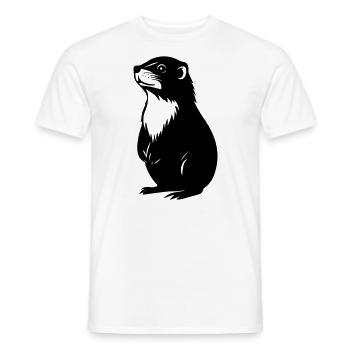 Marmot - Men's T-Shirt - white - Front - AI Model Male 178 dark (178cm)