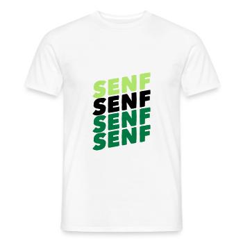 Senf essen lecker gewürz paste - Männer T-Shirt - Weiß - Vorne - AI Model Male 178 dark (178cm)