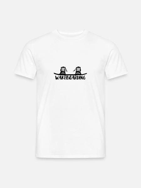Wakeboarding Waken - Männer T-Shirt - Weiß