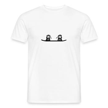 Wakeboard wake - Men's T-Shirt - white - Front - AI Model Male 178 dark (178cm)