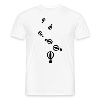 Icône de montgolfière - T-shirt homme - blanc - Devant - AI Model Male 178 dark (178cm)