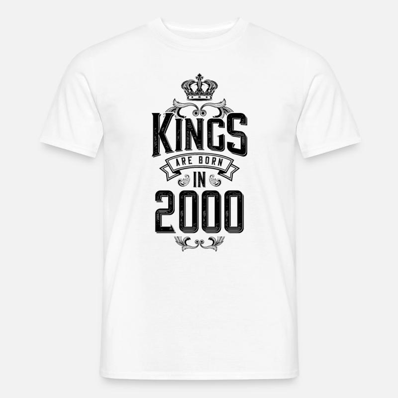 kings are born 2000 - Männer T-Shirt - Weiß