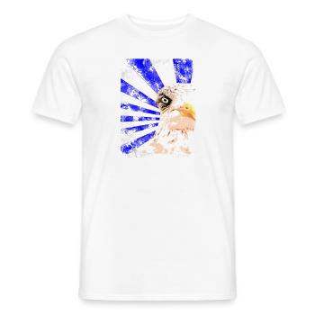 Evil Seagull Harbor Eagle gift gift idea - Men's T-Shirt - white - Front - AI Model Male 178 dark (178cm)
