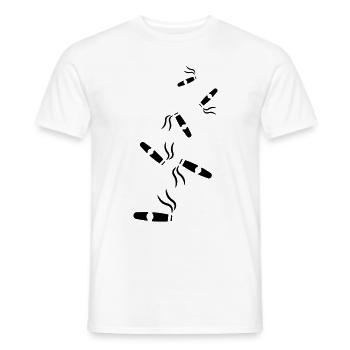 Cigar Symbol - Men's T-Shirt - white - Front - AI Model Male 178 dark (178cm)