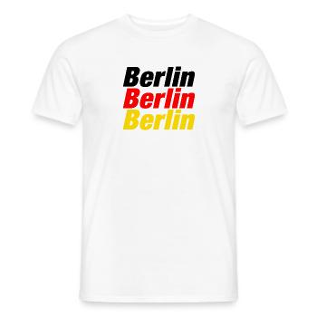 Berlin Geschenk Heimat Deutschland Stolz Kreuzberg - Männer T-Shirt - Weiß - Vorne - AI Model Male 178 dark (178cm)