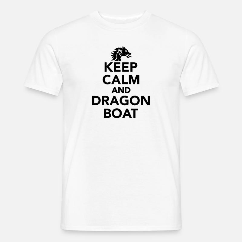 Drachenboot - Männer T-Shirt - Weiß