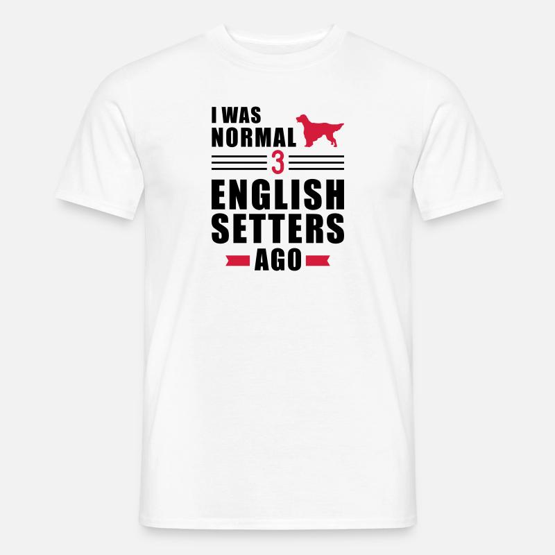English Setter - Männer T-Shirt - Weiß