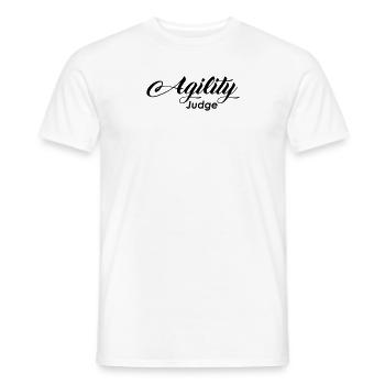 agility judge - Männer T-Shirt - Weiß - Vorne - AI Model Male 178 dark (178cm)