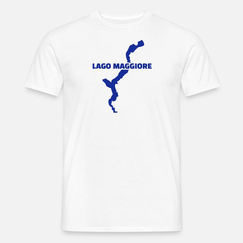Lago Maggiore - Männer T-Shirt - Weiß