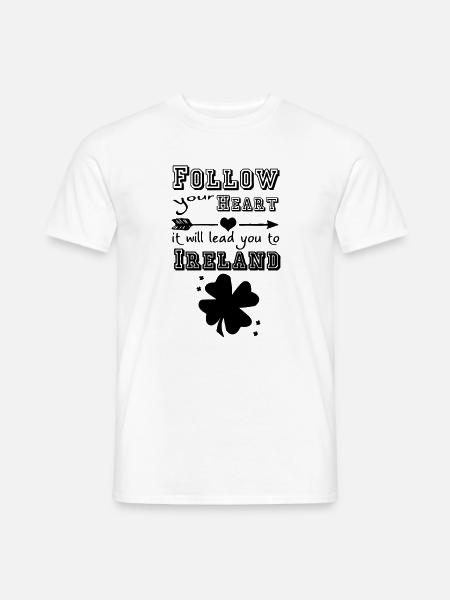 Ireland Heart - Men's T-Shirt - white