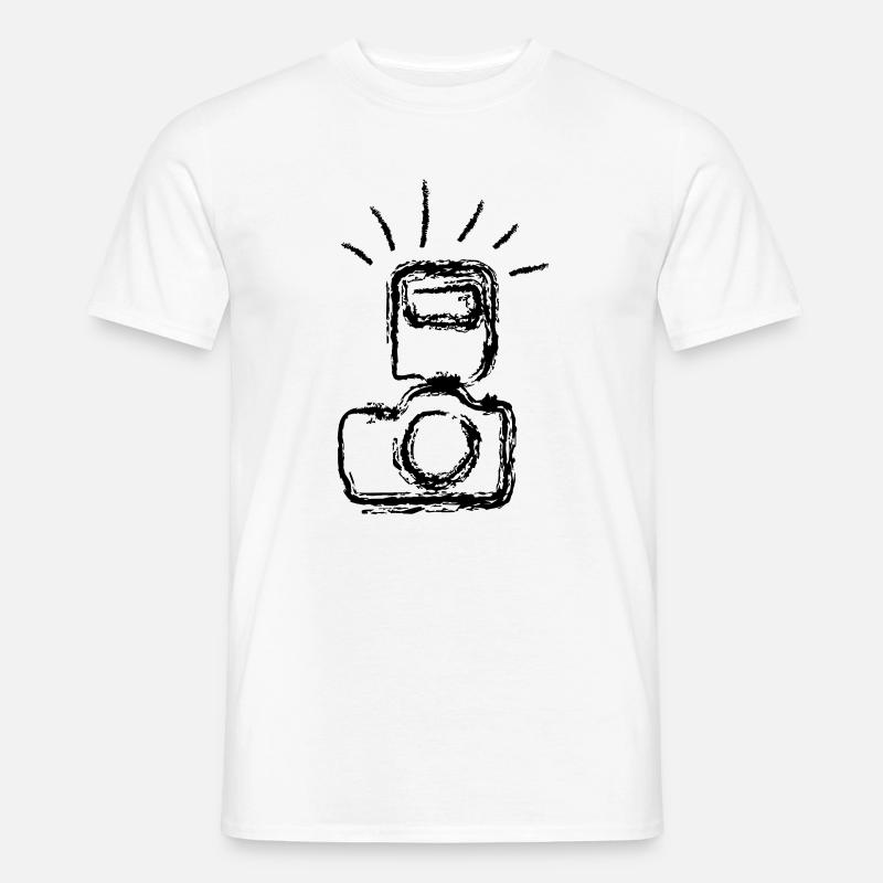 Fotokamera - Männer T-Shirt - Weiß