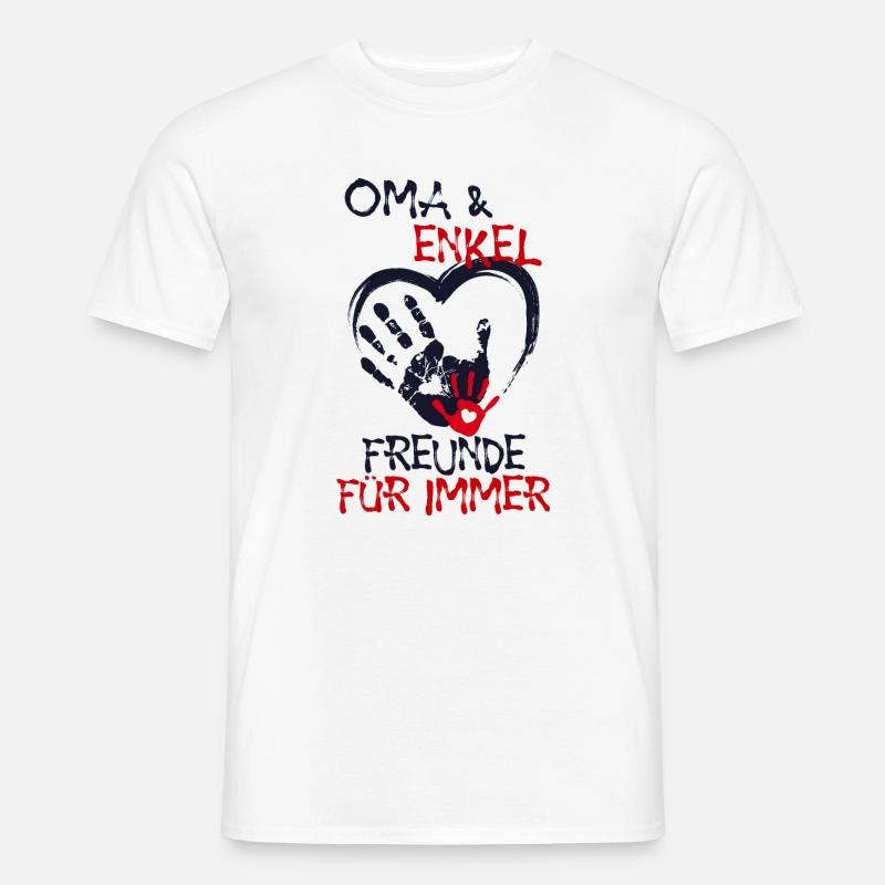 Enkel Oma Großmutter Statement Lieblingsoma - Männer T-Shirt - Weiß