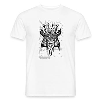 Samurai skull  - Männer T-Shirt - Weiß - Vorne - AI Model Male 178 dark (178cm)