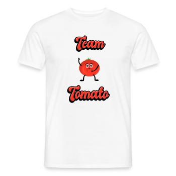 Team Tomatoes - T-shirt homme - blanc - Devant - AI Model Male 178 dark (178cm)