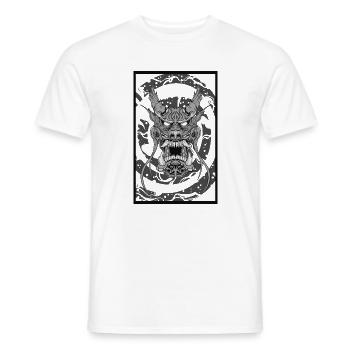 Démon mystique - T-shirt homme - blanc - Devant - AI Model Male 178 dark (178cm)