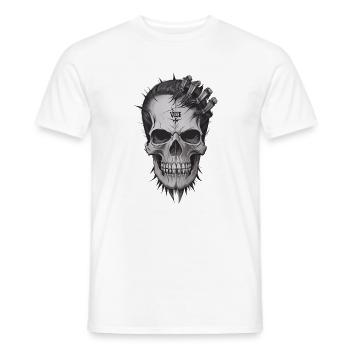 Cool Skull - Männer T-Shirt - Weiß - Vorne - AI Model Male 178 dark (178cm)