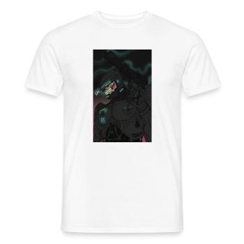 Cyborg mort - T-shirt homme - blanc - Devant - AI Model Male 178 dark (178cm)