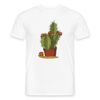 Flowers - Men's T-Shirt - white - Front - AI Model Male 178 dark (178cm)