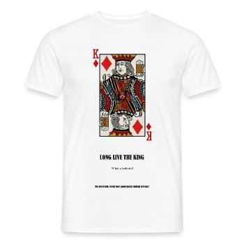 No Kings - Männer T-Shirt - Weiß - Vorne - AI Model Male 178 dark (178cm)