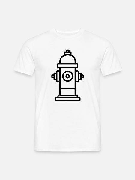 Hydrant - Männer T-Shirt - Weiß