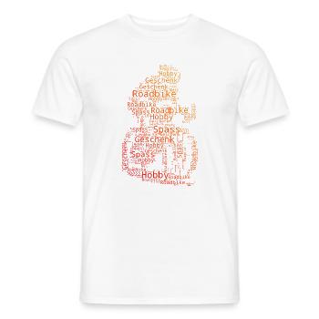 Klares Roadbike Motiv für jeden Tag - Männer T-Shirt - Weiß - Vorne - AI Model Male 178 dark (178cm)