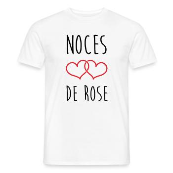 Rosenhochzeit: 17 Jahre Ehe - Männer T-Shirt - Weiß - Vorne - AI Model Male 178 dark (178cm)
