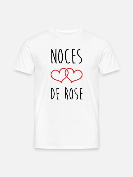 Rose Wedding 17 Years of Marriage - Men's T-Shirt - white
