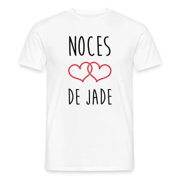 Jade Wedding 26 Years of Love - Men's T-Shirt - white - Front - AI Model Male 178 dark (178cm)