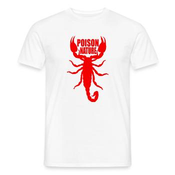 Gift-Natur: Skorpionmuster - Männer T-Shirt - Weiß - Vorne - AI Model Male 178 dark (178cm)