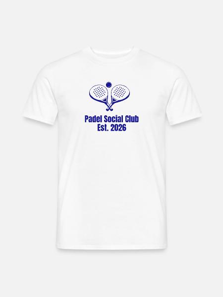 Padel  Match Social Club 2026 - Männer T-Shirt - Weiß