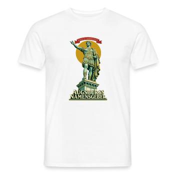Augustus Augsburgs Namensgeber - Männer T-Shirt - Weiß - Vorne - AI Model Male 178 dark (178cm)