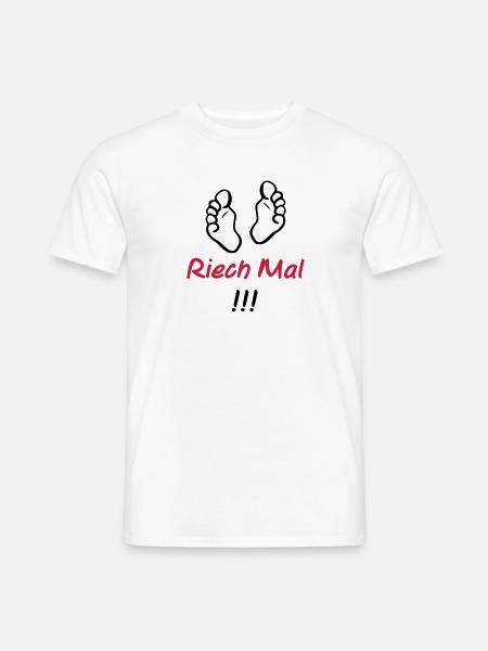 riech_mal - Männer T-Shirt - Weiß
