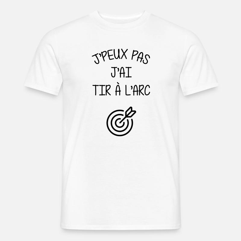 Tir A l'arc / Archer / Archère / Flèche / Sport - T-shirt homme - blanc