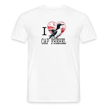 i love cap frehel by i love bretagne - T-shirt homme - blanc - Devant - AI Model Male 178 dark (178cm)