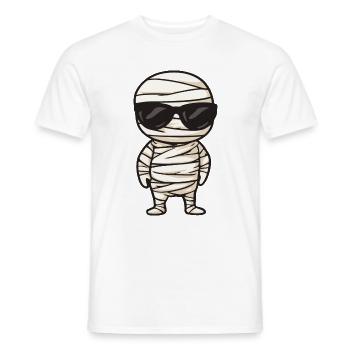 Momie Halloween Cool - T-shirt homme - blanc - Devant - AI Model Male 178 dark (178cm)