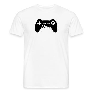 Joystick Videospiele - Männer T-Shirt - Weiß - Vorne - AI Model Male 178 dark (178cm)