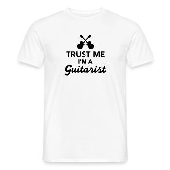 Trust me I'm a guitarist - T-shirt homme - blanc - Devant - AI Model Male 178 dark (178cm)