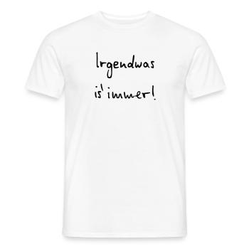 Quelque chose est toujours - T-shirt homme - blanc - Devant - AI Model Male 178 dark (178cm)