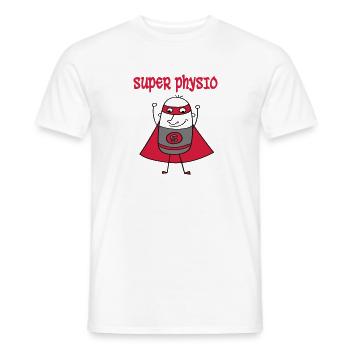 Physio - Men's T-Shirt - white - Front - AI Model Male 178 dark (178cm)