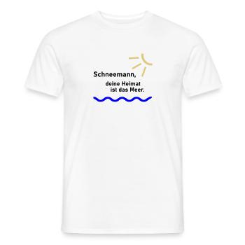 Deine Heimat ist das Meer - Männer T-Shirt - Weiß - Vorne - AI Model Male 178 dark (178cm)