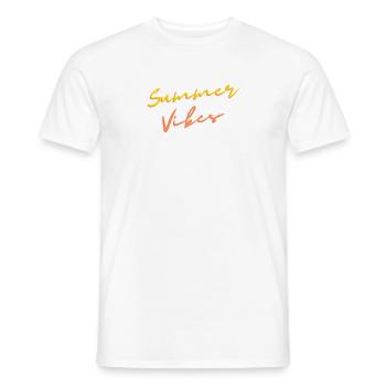 Summer Vibes - Männer T-Shirt - Weiß - Vorne - AI Model Male 178 dark (178cm)
