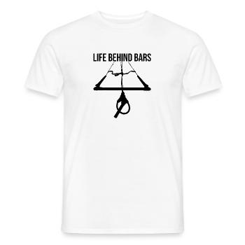 Life behind bars - Men's T-Shirt - white - Front - AI Model Male 178 dark (178cm)