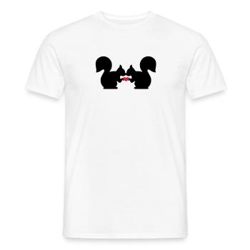Ecureuil - T-shirt homme - blanc - Devant - AI Model Male 178 dark (178cm)