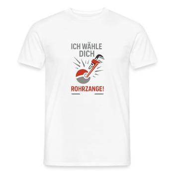 Ich wähle dich, Rohrzange! 01 - Männer T-Shirt - Weiß - Vorne - AI Model Male 178 dark (178cm)