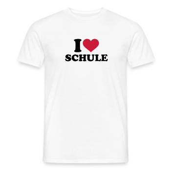 Schule - Männer T-Shirt - Weiß - Vorne - AI Model Male 178 dark (178cm)